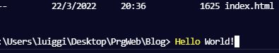 imagen captura de pantalla hello world